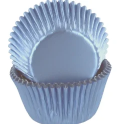 Culpitt Cupcake Vormpjes Folie IJsblauw 50mm 50st.* Bakvormen Papier