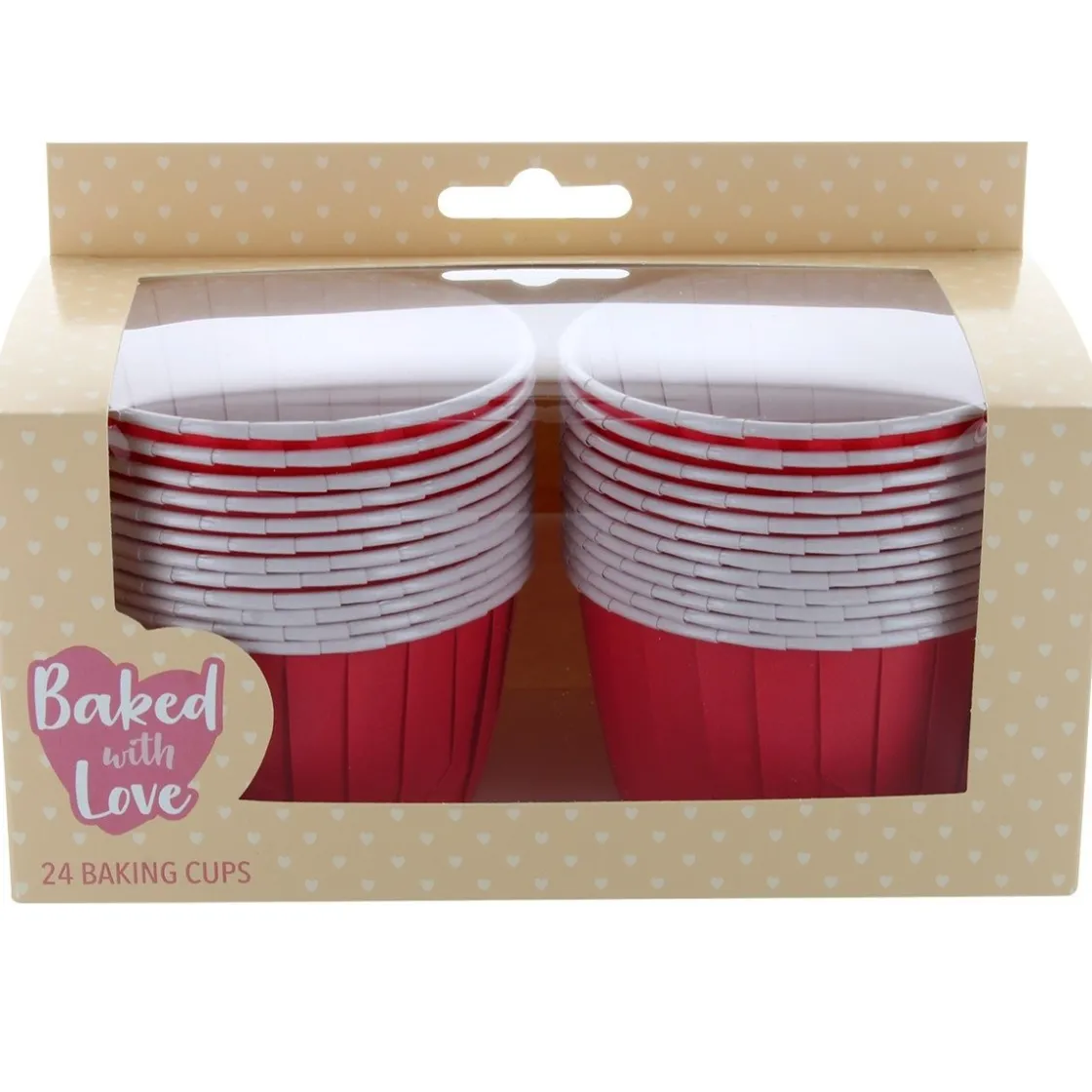 Culpitt Cupcake Vormpjes Rood 60mm 24st.* Bakvormen Papier