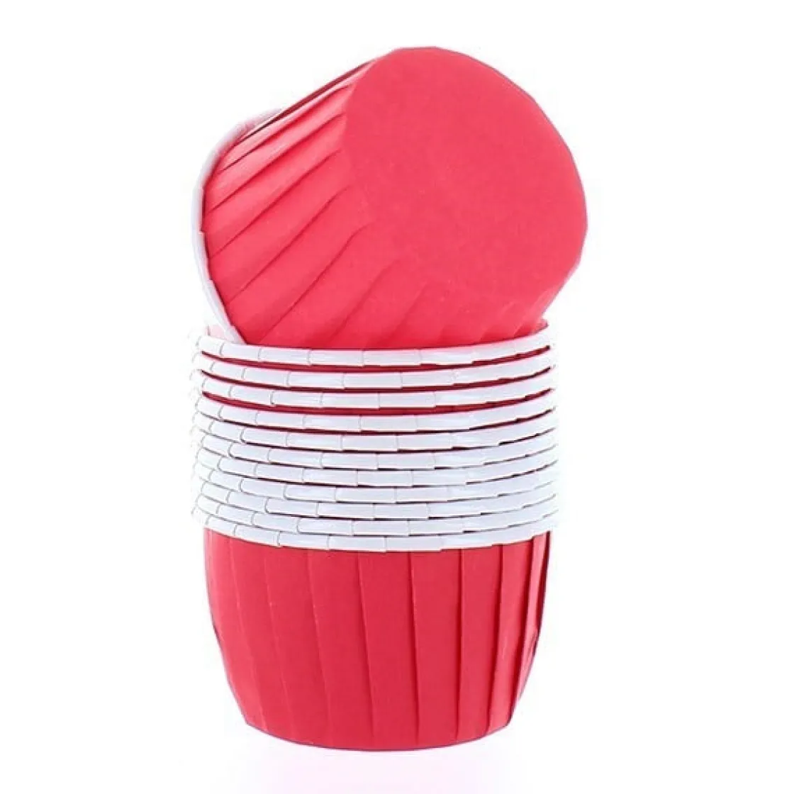 Culpitt Cupcake Vormpjes Rood 50mm 12st.* Bakvormen Papier