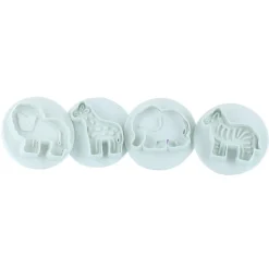 Culpitt Plunger Cutter Set Jungle Dieren 4st.* Figuur Stekers