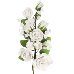 Culpitt Suikerbloem Witte Rozen 17,8cm* Bloem Decoraties