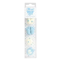 Culpitt Suikerdecoratie Baby Blauw 25mm 13st.* Figuur Decoraties