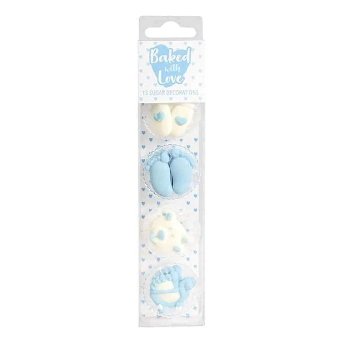 Culpitt Suikerdecoratie Baby Blauw 25mm 13st.* Figuur Decoraties