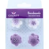 Culpitt Suikerdecoratie Bloemen Lila 12st.* Bloem Decoraties