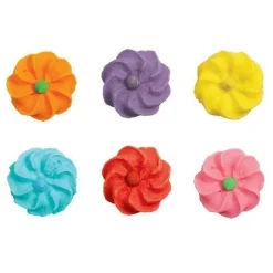 Culpitt Suikerdecoratie Bloemen Gekleurd 1000st.* Bloem Decoraties