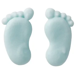 Culpitt Suikerdecoratie Babyvoetjes blauw 100st.* Figuur Decoraties