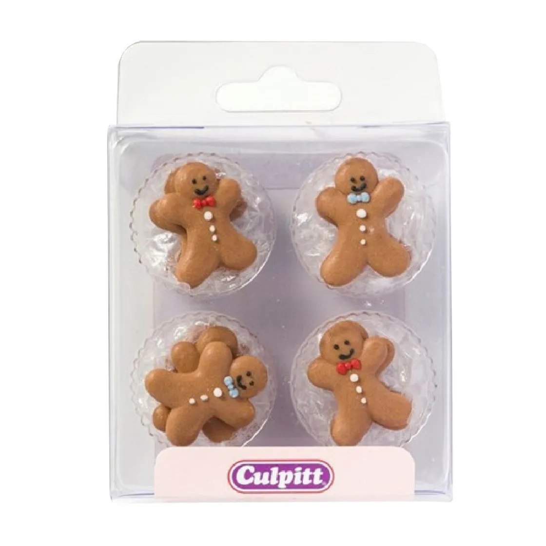 Culpitt Suikerdecoratie Gingerbread Poppetje 25mm 12st.* Figuur Decoraties