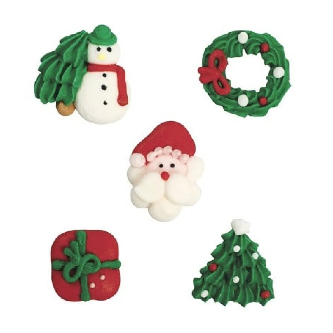 Culpitt Suikerdecoratie Kerst Assortiment 250st.* Figuur Decoraties