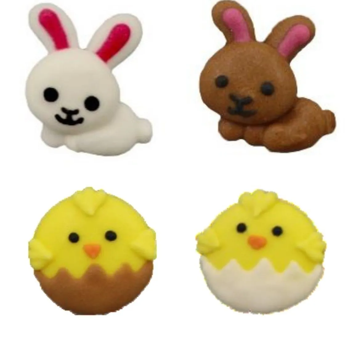 Culpitt Suikerdecoratie Konijn en Kuiken 12st.* Figuur Decoraties