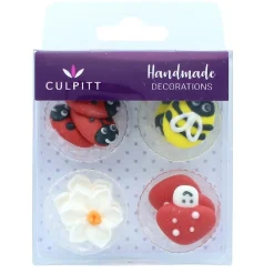 Culpitt Suikerdecoratie Lente 12st.* Figuur Decoraties|Bloem Decoraties