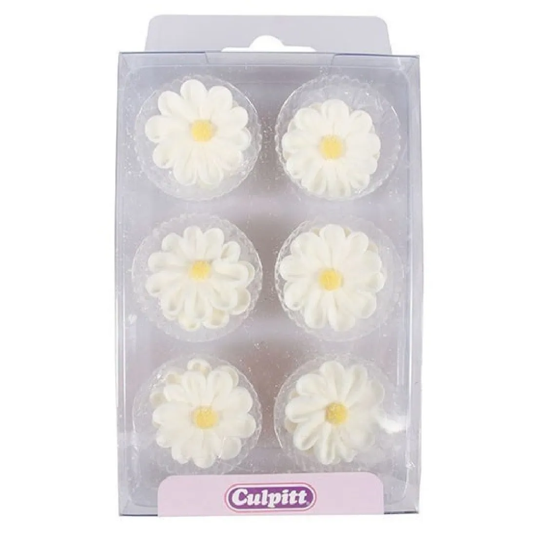 Culpitt Suikerdecoratie Madeliefjes 12st.* Bloem Decoraties