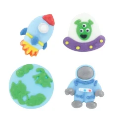 Culpitt Suikerdecoratie Ruimte 25mm 10st.* Figuur Decoraties