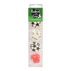 Culpitt Suikerdecoratie Voetbal 25mm 12st.* Figuur Decoraties