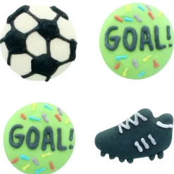 Culpitt Suikerdecoratie Voetbal 25mm 12st.* Figuur Decoraties