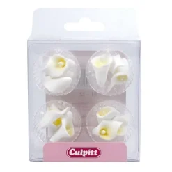Culpitt Suikerdecoratie Witte Lelies 12st.* Bloem Decoraties