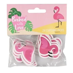 Culpitt Taartdecoratie Prikkers Flamingo 80mm 24st.* Ijsprikkers|Prikkers En Ringen