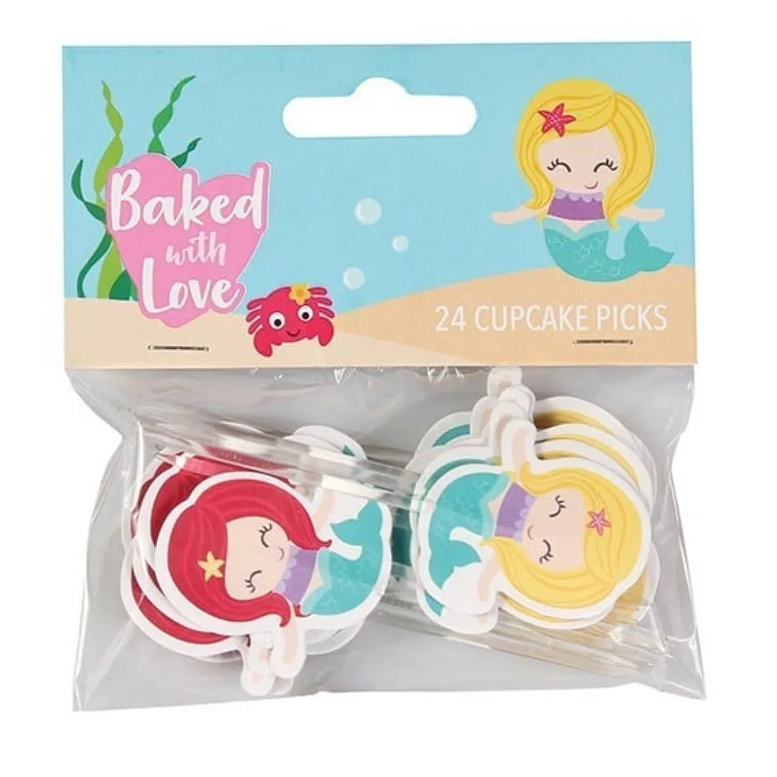 Culpitt Taartdecoratie Prikkers Zeemeermin 80mm 24st.* Ijsprikkers|Prikkers En Ringen