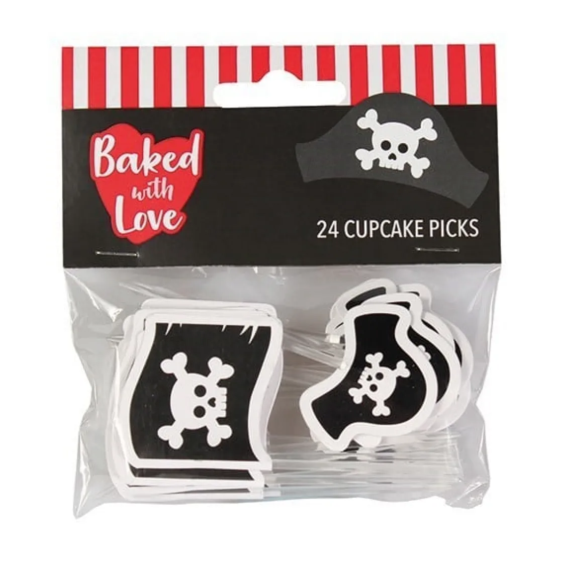 Culpitt Taartdecoratie Prikkers Piraat 80mm 24st.* Ijsprikkers|Prikkers En Ringen