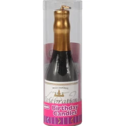 Culpitt Taartkaars Champagne Fles 10cm* Kaarsjes En Vuurwerk