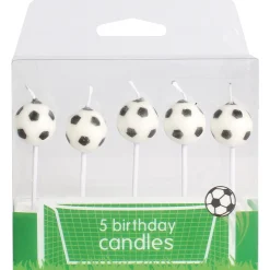 Culpitt Taartkaarsjes Voetbal 5st.* Kaarsjes En Vuurwerk