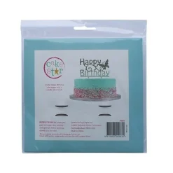 Culpitt Taarttopper Acryl Happy Birthday Zilver 150x85mm* Prikkers En Ringen