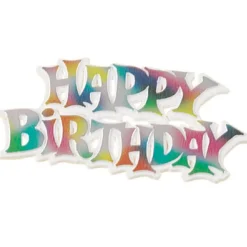 Culpitt Taarttopper Happy Birthday Multi 7,5cm 50st.*** Taartsets En Toppers