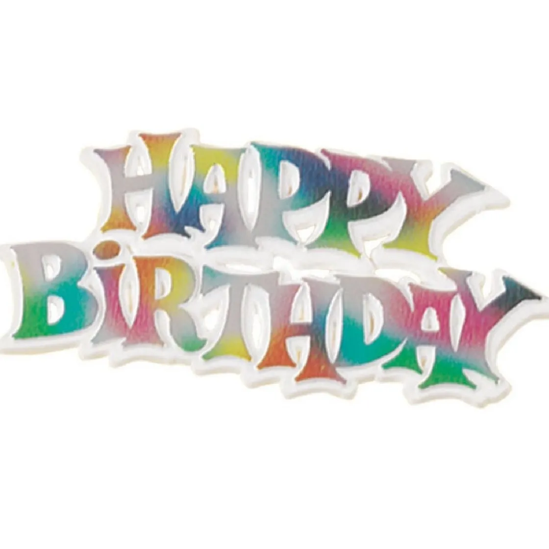 Culpitt Taarttopper Happy Birthday Multi 7,5cm 50st.*** Taartsets En Toppers