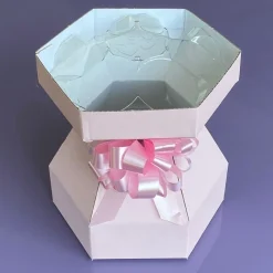 BrandNewCake Cupcake Doos Boeket Roze Ø18x19cm* Cupcake Doosjes