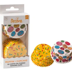 Decora Cupcake Vormpjes Donuts Ø50x32(h)mm 36 stuks*** Bakvormen Papier