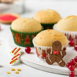 Decora Cupcake Vormpjes Gingerbread Ø50x32(h) mm 36 stuks* Bakvormen Papier