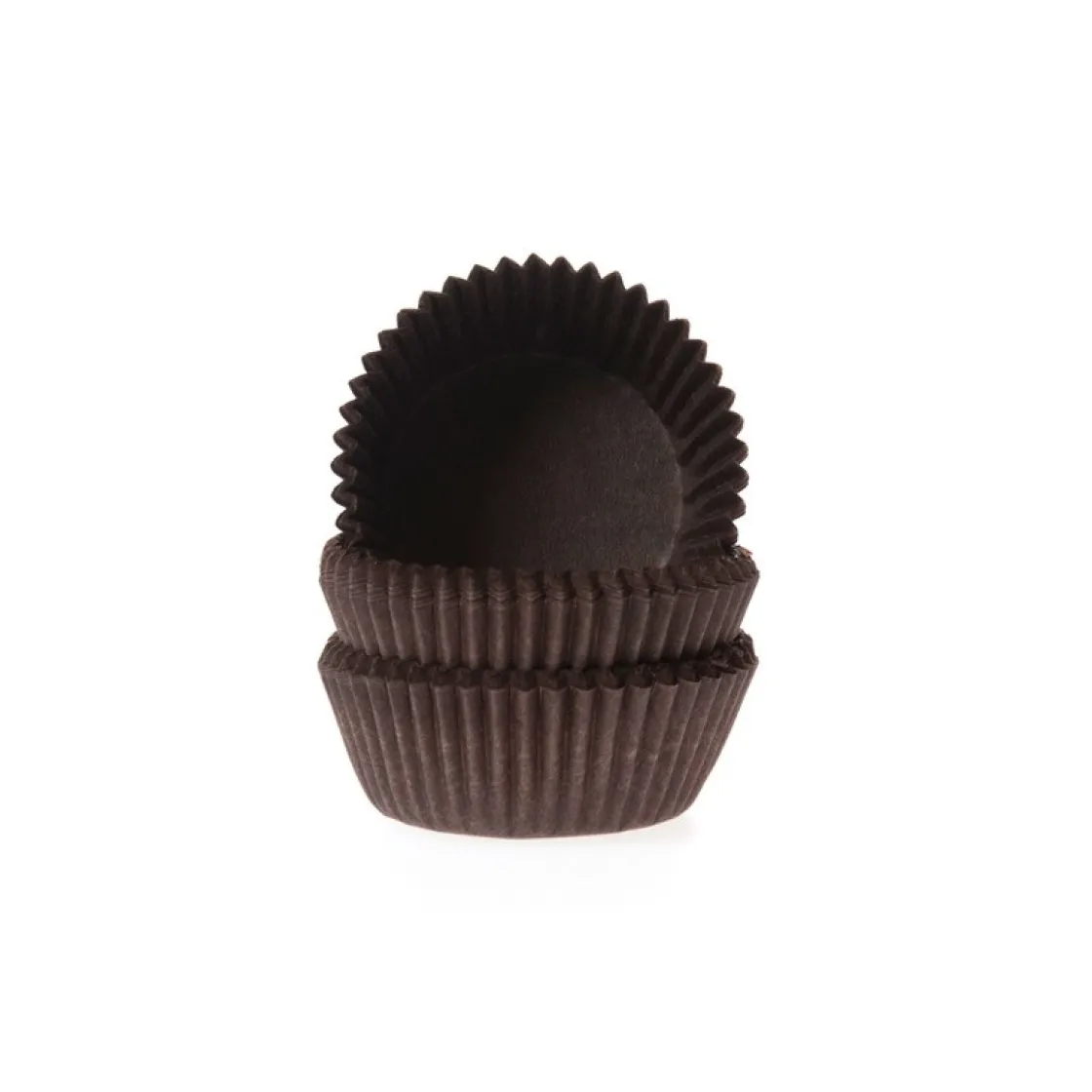 House of Marie Cupcake Vormpjes HoM Bruin Petitfour 25x19mm. 100st.* Bakvormen Papier