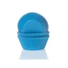 House of Marie Cupcake Vormpjes HoM Cyaanblauw 50x33mm. 500st.* Bakvormen Papier