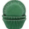 House of Marie Cupcake Vormpjes HoM Donker Groen 50x33mm. 500st.* Bakvormen Papier