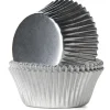 House of Marie Cupcake Vormpjes HoM Folie Zilver 50x38mm. 500st.* Bakvormen Papier