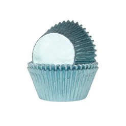 House of Marie Cupcake Vormpjes HoM Folie Baby Blauw 51x38mm. 24st.* Bakvormen Papier