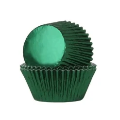 House of Marie Cupcake Vormpjes HoM Folie Groen 51x38mm. 24st.* Bakvormen Papier