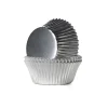 House of Marie Cupcake Vormpjes HoM Folie Zilver 51x38mm. 24st.* Bakvormen Papier