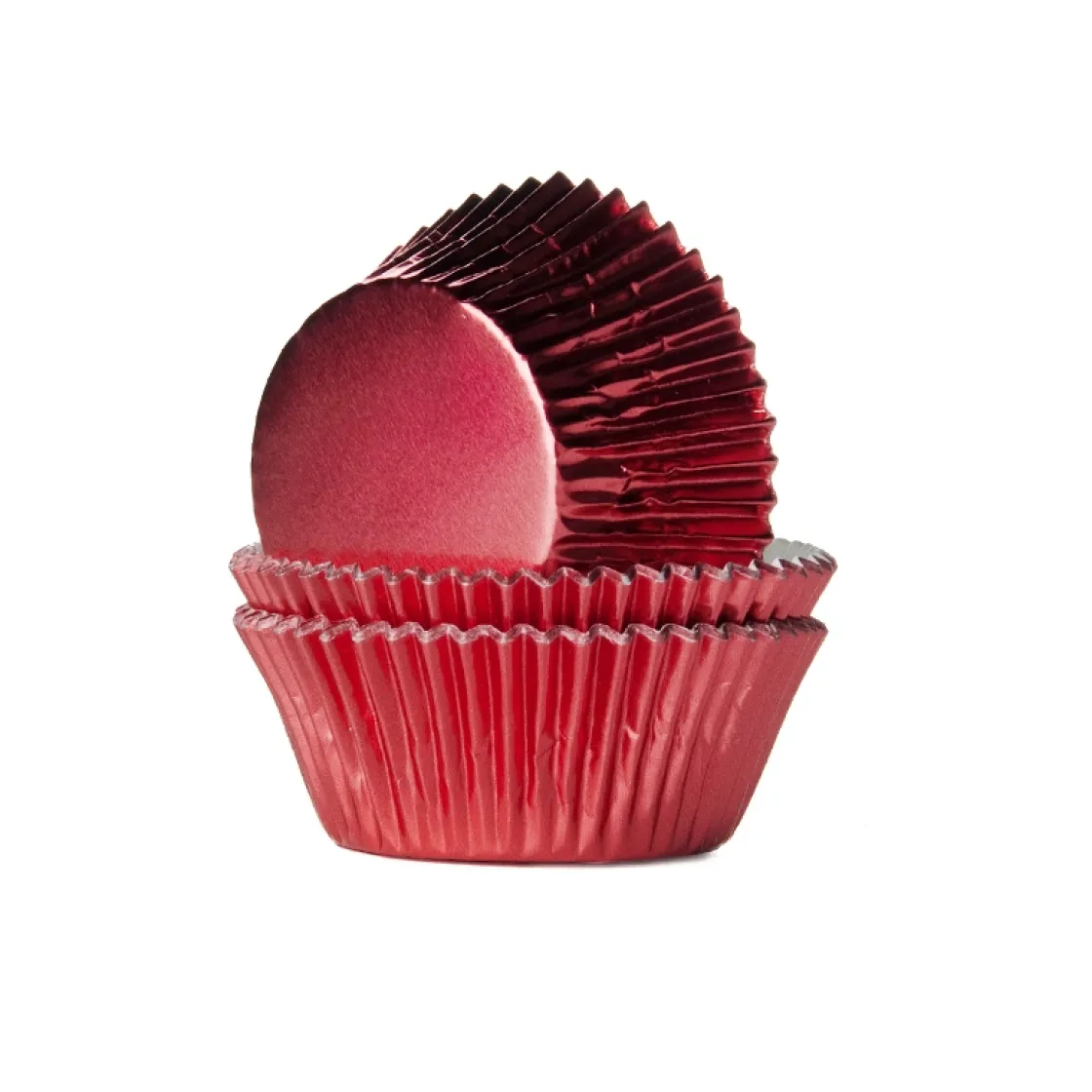 House of Marie Cupcake Vormpjes HoM Folie Rood 51x38mm. 24st.* Bakvormen Papier
