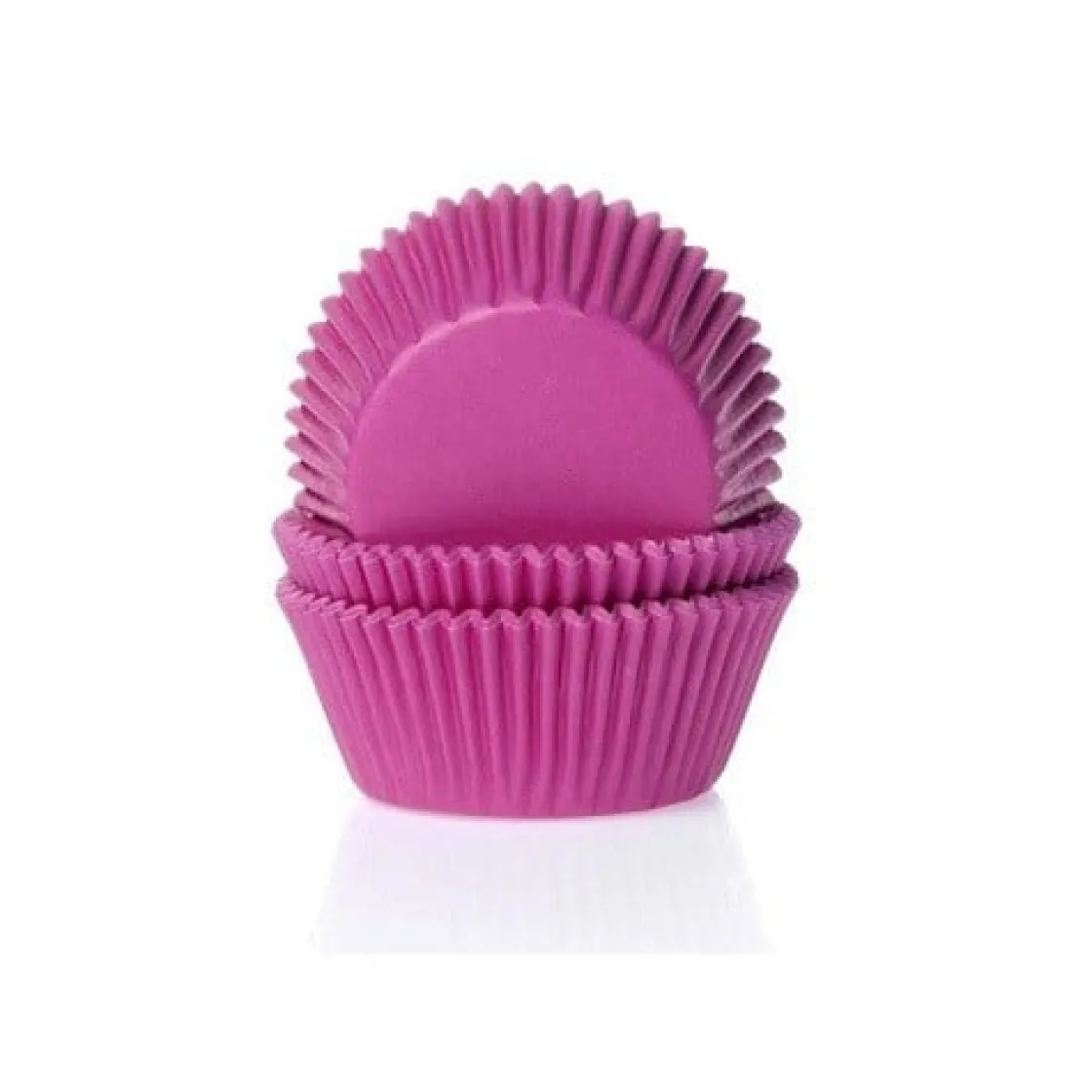 House of Marie Cupcake Vormpjes HoM Fuchsiaroze 50x33mm. 50st.* Bakvormen Papier
