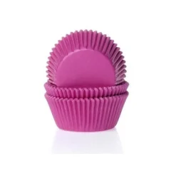 House of Marie Cupcake Vormpjes HoM Fuchsiaroze 50x33mm. 500st.*** Bakvormen Papier
