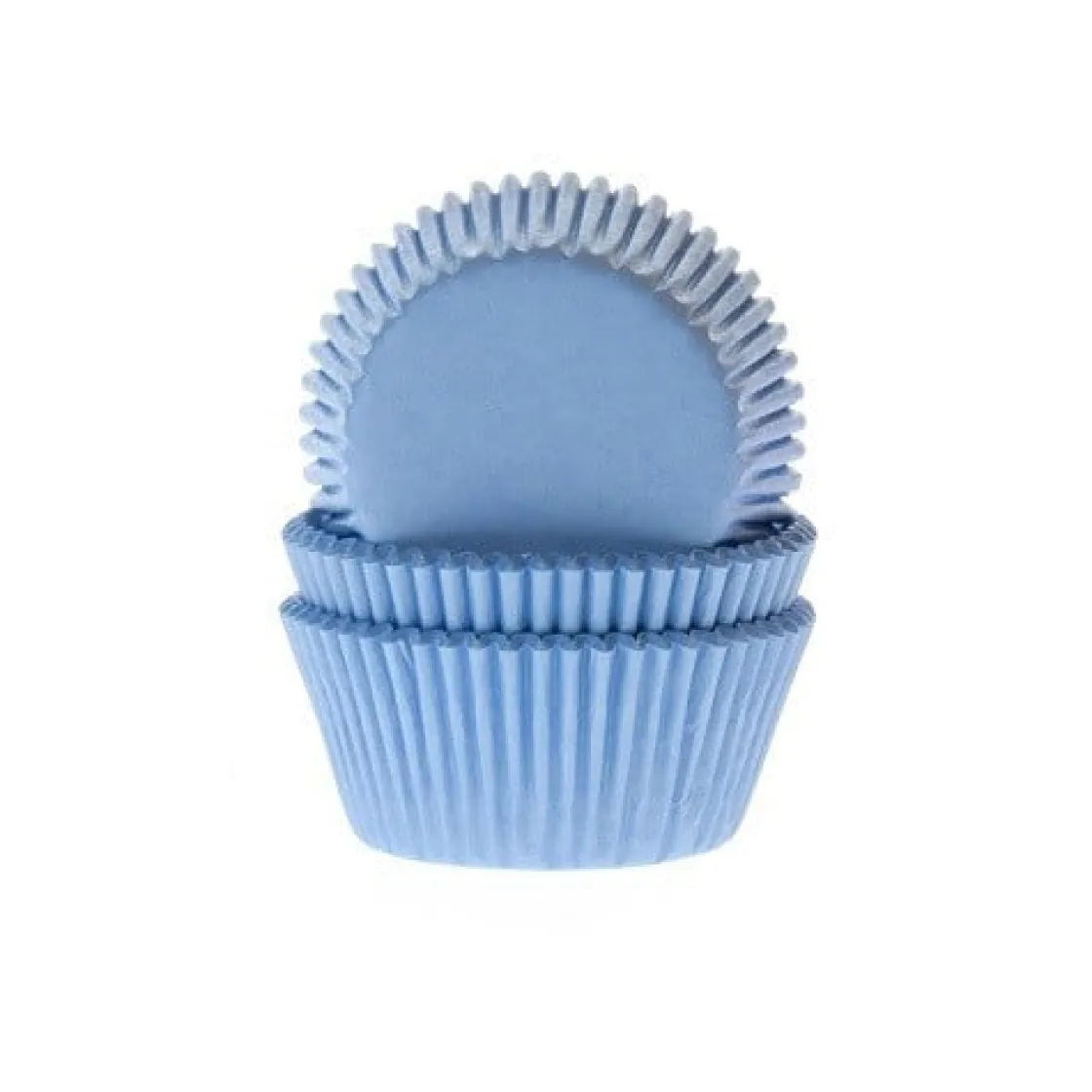 House of Marie Cupcake Vormpjes HoM Licht Blauw 50x33mm. 50st.* Bakvormen Papier