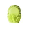House of Marie Cupcake Vormpjes HoM Lime Groen 50x33mm. 50st.* Bakvormen Papier