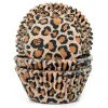 House of Marie Cupcake Vormpjes HoM Luipaard 50x33mm. 50st.* Bakvormen Papier