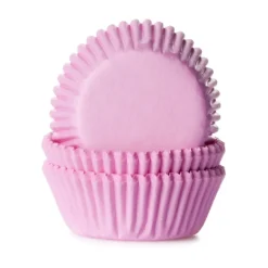 House of Marie Cupcake Vormpjes HoM MINI Licht Roze 35x23mm. 500st.* Bakvormen Papier