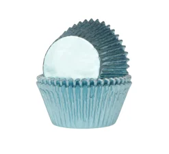 House of Marie Cupcake Vormpjes HoM MINI Folie Baby Blauw 33x20mm. 36st.* Bakvormen Papier