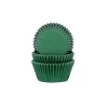 House of Marie Cupcake Vormpjes HoM MINI Donker Groen 35x23mm. 60st.* Bakvormen Papier