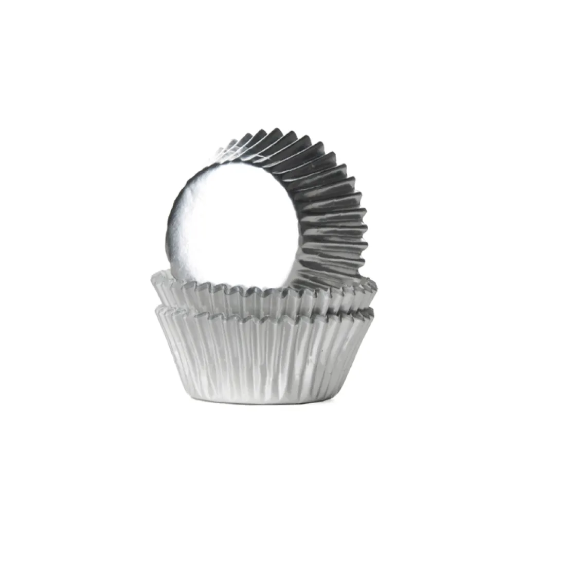 House of Marie Cupcake Vormpjes HoM MINI Folie Zilver 35x21mm. 36st.* Bakvormen Papier