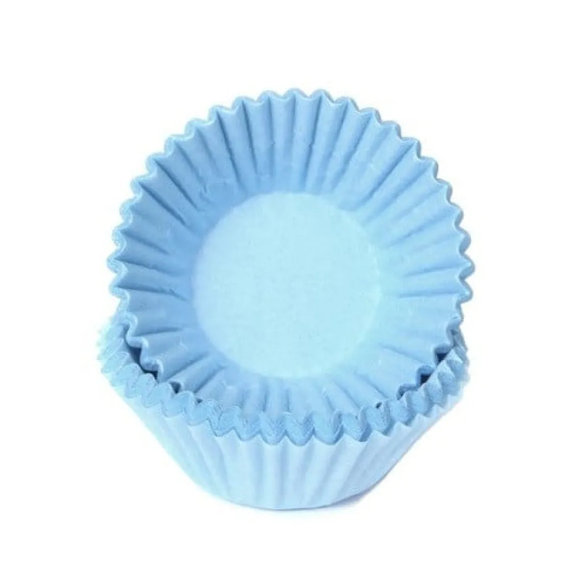 House of Marie Cupcake Vormpjes HoM Pastel Blauw Petitfour 25x19mm. 100st*** Bakvormen Papier