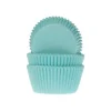 House of Marie Cupcake Vormpjes HoM Turquoise 50x33mm. 50st.* Bakvormen Papier
