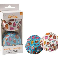 Decora Cupcake Vormpjes IJsjes Ø50x32(h)mm 36 stuks* Bakvormen Papier